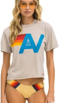 Aviator Nation Tee & Sweatpants Set - Sand Size L NIP & NWT PRICE IS Firm