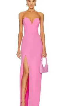 Amanda Uprichard  Cherri Gown in Shocking Pink Medium New Womens Maxi Dress