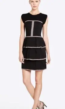 BCBG Yasmina Tiered Poplin Dress