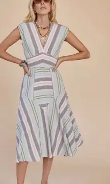 Hunter‎ Bell Jordan Pastel Stripe Dress Size 8