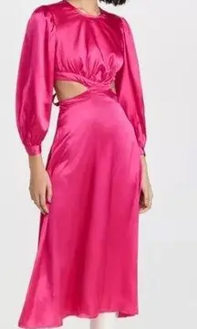 Rahi Pink Midi Dress NWOT