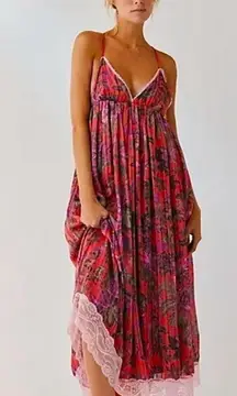 Free people Primmy Printed Midi Dress