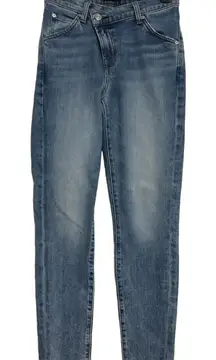 7 For All Mankind Criss‎ Cross Denim Jeans Women's Size 24 Trendy