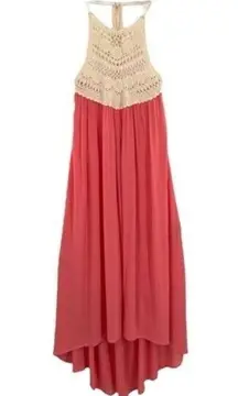 Altar'd State Crochet Halter Maxi Dress