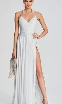 Retrofete Doss Dress in Silver/White Size XS Maxi NWT Spaghetti Straps Maxi