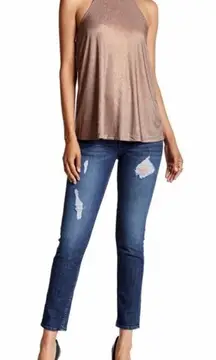 Hudson Jeans Collin Flap Mid-Rise Skinny Ankle Denim Jeans Distressed Women’s 26