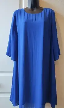 Apt. 9 Blue Flare Sleeve Dress Size 14