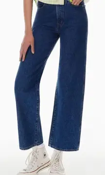 Aritzia Sunday Best Jupiter Jeans High-Waisted Wide Leg Dark Wash Women’s Size 6