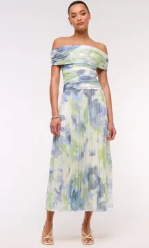 Abercrombie & Fitch Giselle Drop-Waist Mesh Maxi Dress