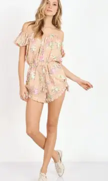 SPELL & THE GYPSY Sundancer Off The Shoulder Romper Size XS