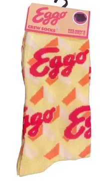 Eggo Waffle Adult Size Fun Novelty Socks NWT