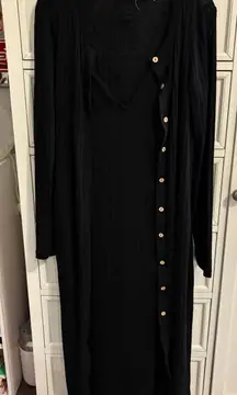 FP Beach Two Piece Maxi Dress And Cardigan set 