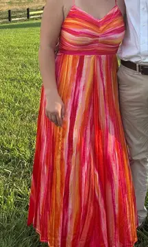 Sunset color maxi dress 