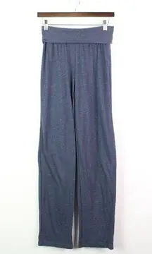 Alternative High Waist Straight Leg Pants Blue XS