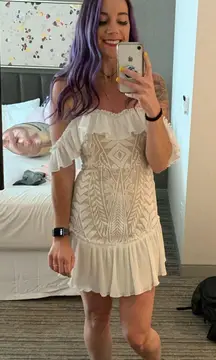 White VICI Dress Lace Mini