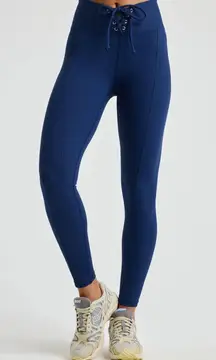 Year Of Ours - Ribbed Football Leggings Navy Athletic Gym Running Workout Pants