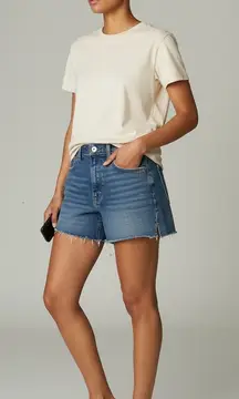 Abercrombie Fitch Women 29 8 High Rise The Mom Shorts Denim Casual Layering Fall