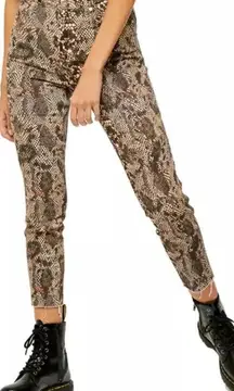 Free People Two Faced‎ Snakeskin Printed Jeggings