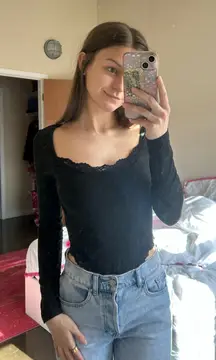 SHEIN EZwear Lace Patchwork Bodysuit 