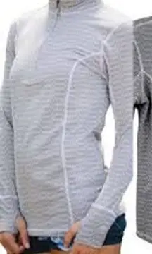 Albion Grey Zig Zag 1/4 Zip Pullover Sz. XS