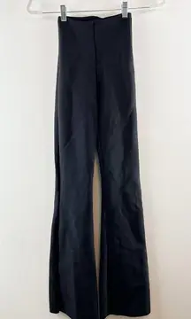 Commando Neoprene Slim Fit High Waisted Stretch Flare Leggings Pants Black XS