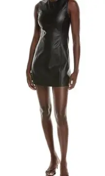 WeWoreWhat Faux Leather Mini Dress