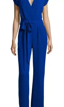 Diane Von Furstenberg Purdy Jumpsuit Cosmic Cobalt Size 0‎