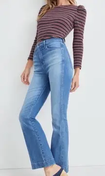 VERONICA BEARD Carson High Rise Ankle Flare Jeans In Mystic Blue Size 28