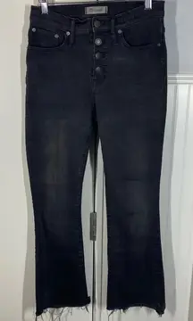 Madewell Size 26 Cali‎ Demi-Boot Jeans in Bellspring Wash Button-Front Edition