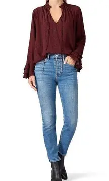 Cleobella  Phoebe Blouse in Maroon Small