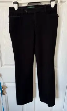 Lauren Ralph Lauren Dress Pants Womens 6 Black LRL Adelle Stretch Business