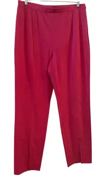 1 State Women's Pink Wide Leg Split Hem Pants Size 14