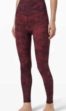 Lululemon Align HR Pant‎ 28" *Lunar New Year Intricate Oasis Multi Red Size 2