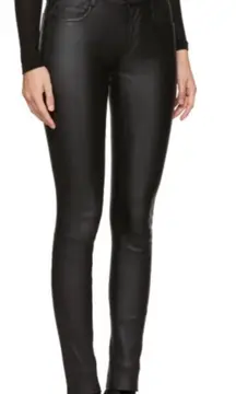 Mackage Leather Peppa Pants Skinny Lambskin Black Size 4