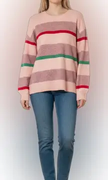 Elizabeth and James striped sweater multicolor size large