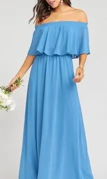 SHOW ME YOUR MUMU Coastal Blue Hacienda Maxi Dress