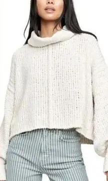 free People be yours cowl neck turtleneck sweater