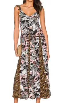 Maaji‎ Hilary Maxi Dress Womens Medium Wonderwall Tropical Animal Print Jungle