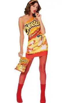 Officially Licensed Flamin' Hot Cheetos Halloween Dress Costume Size Small