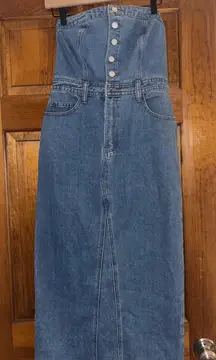 Sincerely Jules Denim Strapless Dress