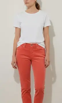 Adriano Goldschmied Women’s Jeans Stevie Ankle Slim Straight Burnt Orange Sz 29