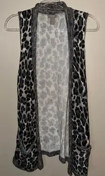 Chicos Animal Print Cardigan | 0‎