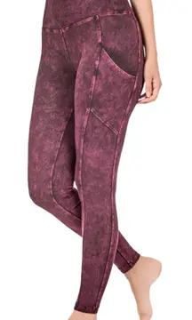 Zenana Outfitters Mineral Wash Pocket Leggings