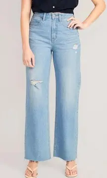 Old Navy Curvy Extra High-Waisted
Cut-Off Wide-Leg Jeans