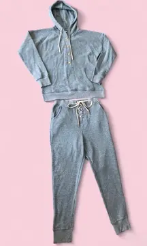 NWOT Stylish Gray Women’s Jogger Set Size S