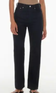Aritzia Denim Forum The Joni High Rise Loose Jeans Black Size 23