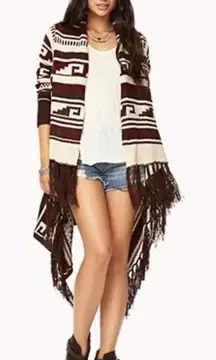 ✨ Forever 21 ‘Folk Girl Fringed Cardigan✨