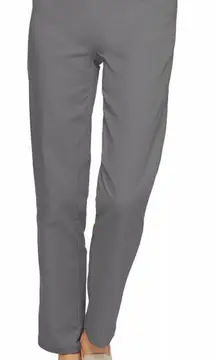 Croft & Barrow Effortless Stretch Womens Dress Pant Gray Pull On Straight 10R