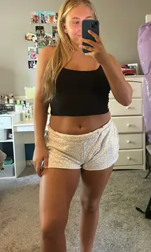 Leopard sweatshorts 