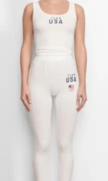 SKIMS NWT!  Team USA Ribbed Ankle Leggings